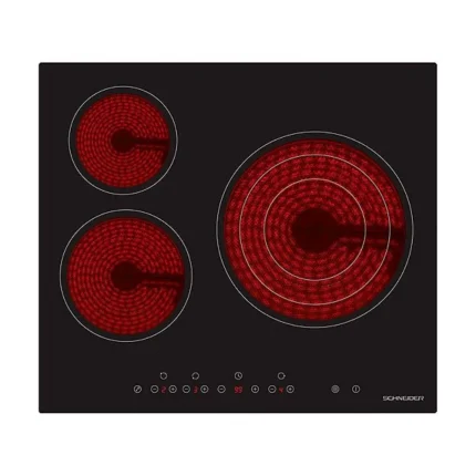 SCHNEIDER SCCH603TSE1 3 Zonas Negra Placa Vitrocerámica