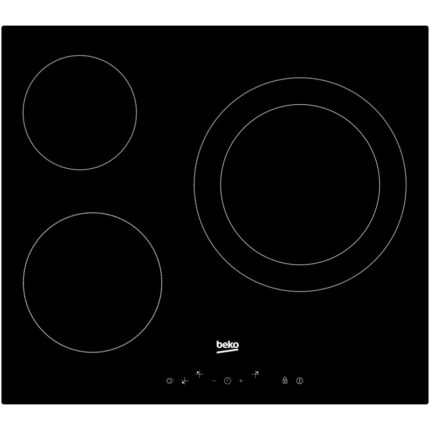 Beko HIC63402T 3 zonas 5700 W 60 cm Negro placa vitrocerámica